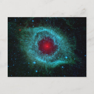 Dusty Öga av Helix Nebula av Spitzer Telescope Vykort