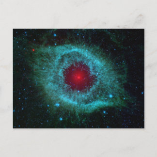 Dusty Öga av Helix Nebula av Spitzer Telescope Vykort