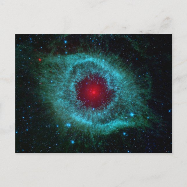 Dusty Öga av Helix Nebula av Spitzer Telescope Vykort (Framsida)