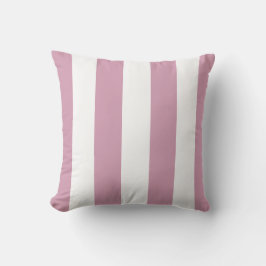 Dusty Orchid Lila och White Rand Pillow Kudde