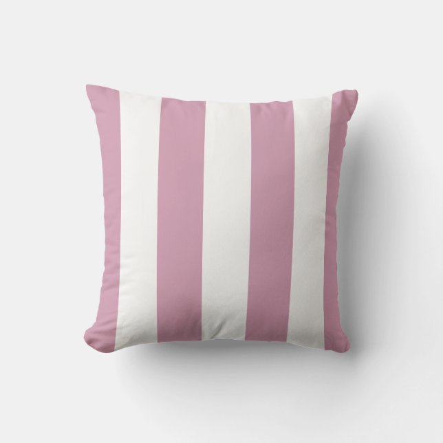 Dusty Orchid Lila och White Rand Pillow Kudde (Framsida)