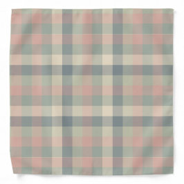 Dusty Pastel Checks Bandana