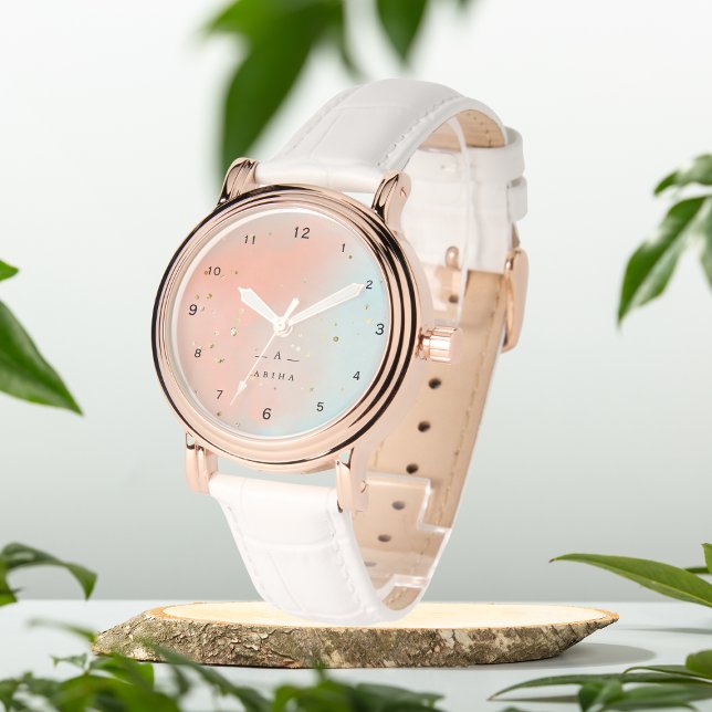 Dusty Peach personlig snyggt eWatch Watch Watch Armbandsur (Skapare uppladdad)