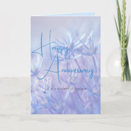 Dusty Periwinkle-Blommigtens bakgrundsårsdag Kort