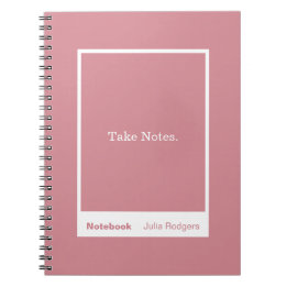 Dusty Pink Block Quote Classic Notebook Anteckningsbok