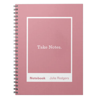 Dusty Pink Block Quote Classic Notebook Anteckningsbok