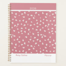 Dusty Pink Feminine Minimalist Floral Large