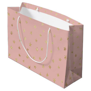 Dusty Pink Guld Folie Stjärnor EDBCB7 Stor Present