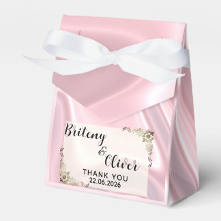 Dusty Pink Iridescent Holographic Silk weeding    Presentaskar