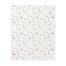 Dusty Pink Watercolor Wildflower