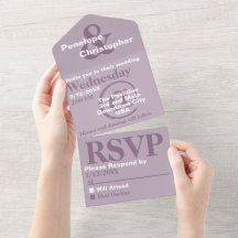 Dusty Plum Modern Typography Big Symbols Bröllop