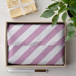 Dusty Purple and White Striped