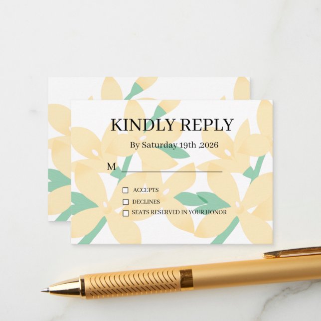 Dusty Purple Silver Gray Floral Rustic RSVP Card Tilläggskort (Fram/Back In Situ)