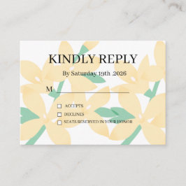 Dusty Purple Silver Gray Floral Rustic RSVP Card Tilläggskort