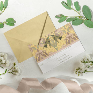 Dusty Ro Art Deco Hummingbird Bröllop OSA Kort