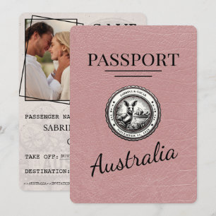 Dusty Ro Australia Passport Save Date Spara Datumet