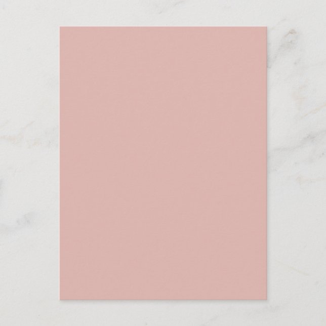 Dusty Ro Blek Rosa Solid Trend Färg - bakgrund Vykort (Framsida)