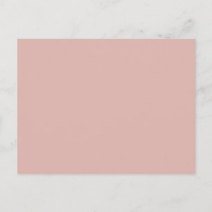 Dusty Ro Blek Rosa Solid Trend Färg - bakgrund Vykort