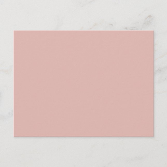 Dusty Ro Blek Rosa Solid Trend Färg - bakgrund Vykort (Framsida)