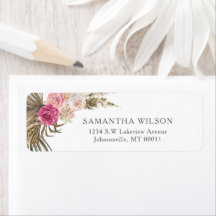 Dusty Ro Blommigt Boho Bröllop