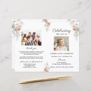 Dusty Ro Blommigt-fotoprogram för begravning av tj