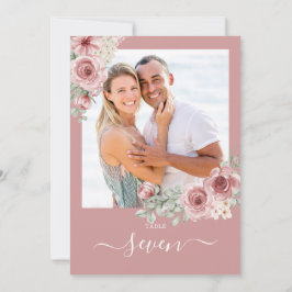 Dusty Ro Blommigt Rosor Photo Bordsnummer