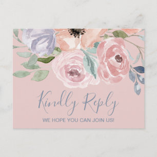 Dusty Ro Blommigt Sång Request OSA Postcard Inbjudan Vykort
