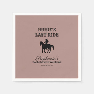 Dusty Ro Brides Last Ride Bachelorette Helg Pappersservett