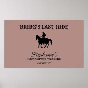 Dusty Ro Brides Last Ride Bachelorette Helg Poster