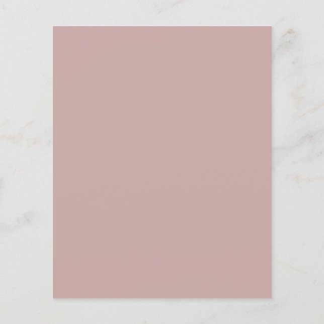 Dusty Ro Bröllop Simple Rosa Anpassningsbar Möhipp (Baksida)