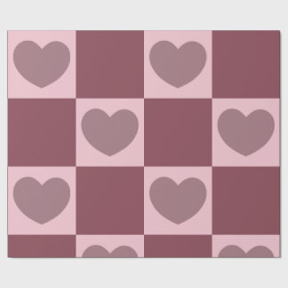 Dusty Ro Checkered Hearts Presentpapper