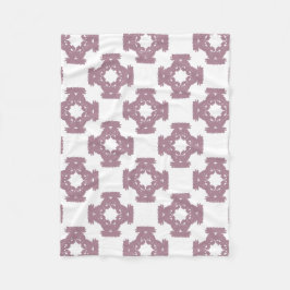 Dusty Ro Damask Pattern Fleecefilt