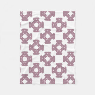 Dusty Ro Damask Pattern Fleecefilt