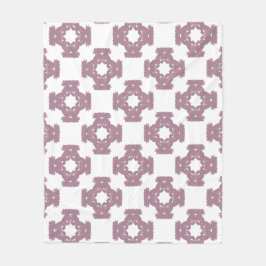 Dusty Ro Damask Pattern Fleecefilt