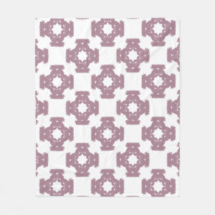 Dusty Ro Damask Pattern Fleecefilt