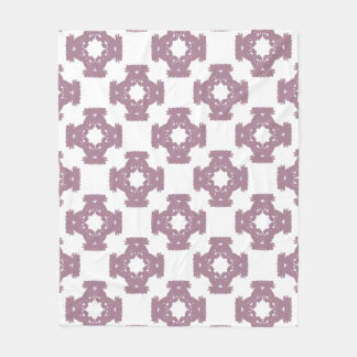 Dusty Ro Damask Pattern Fleecefilt
