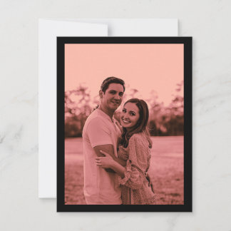 Dusty Ro Elegant - minimalistiskt foto spara datum Datumet