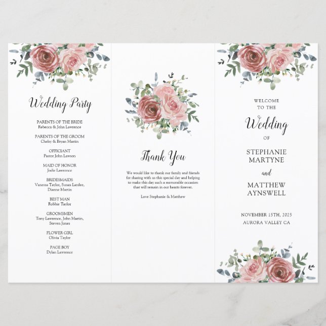 Dusty Ro Eucalyptus serviceorder (Framsida)