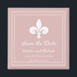 Dusty Ro Fleur de Lis Spara datum magneter<br><div class="desc">Elegant och enkelt Spara datum magneter som har en loppur de lis mot Dusty Ro bakgrund. Detta är ett unikt val för att tillkännage ett modernt bröllop. Enkel att anpassa med din bröllop-information. Klicka på Anpassa om du vill söka efter fler anpassningsalternativ.</div>