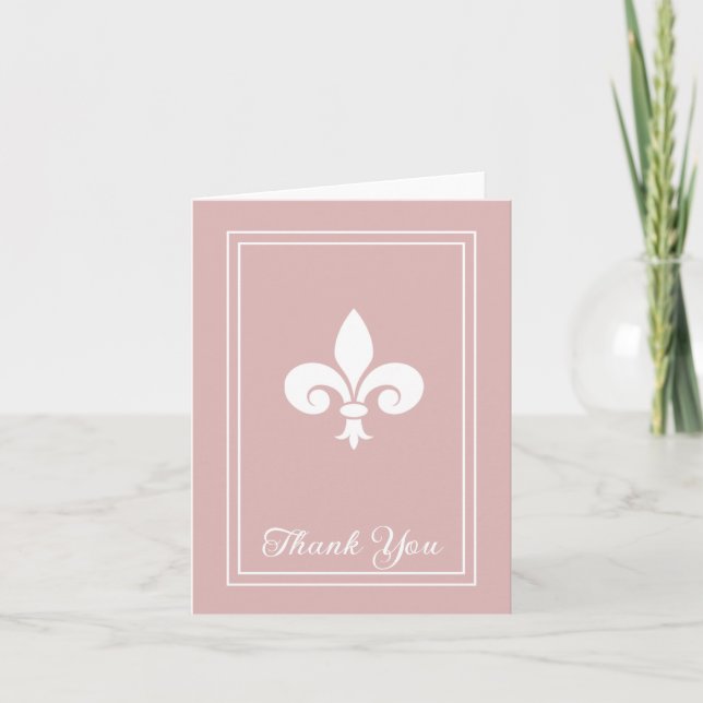 Dusty Ro Fleur de Lis - tackkort (Framsida)