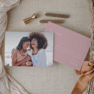 Dusty Ro   Frieri foto-Bridesmaid-kort Inbjudningar