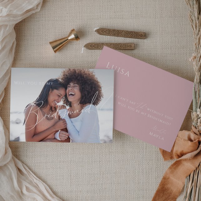 Dusty Ro | Frieri foto-Bridesmaid-kort Inbjudningar (Skapare uppladdad)