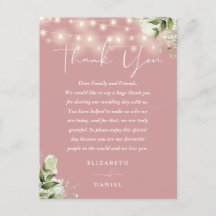 Dusty Ro Greenery Tack Bröllop-platskort