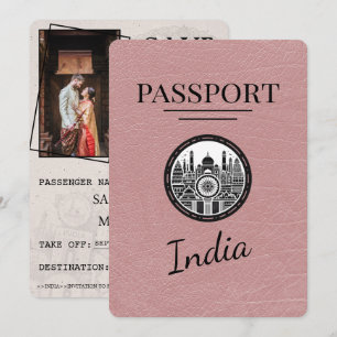 Dusty Ro India Passport Save Date Spara Datumet