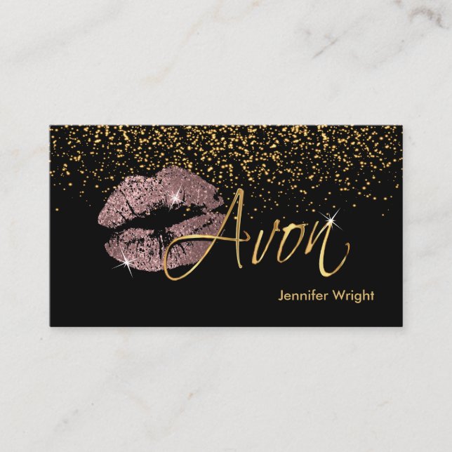 Dusty Ro Läppar 2 Visitkort (Framsida)