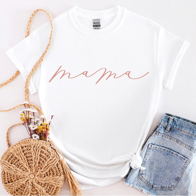 Dusty Ro Mamma Cute Script T-Shirt (Skapare uppladdad)