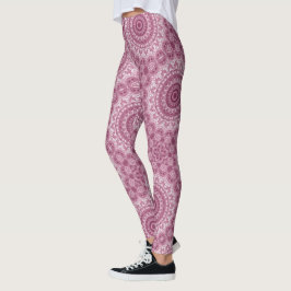 Dusty Ro Mandala Mönster Design Leggings