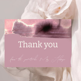 Dusty Ro Mauve Modern Minimalist Tack Kort