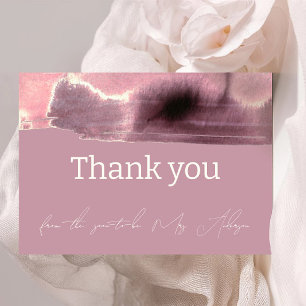 Dusty Ro Mauve Modern Minimalist Tack Kort