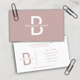 Dusty Ro minimalistisk modern Professionell Visitkort